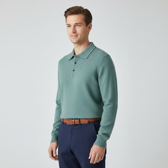 Valerio | Kaschmir Poloshirt – Eleganz in Reinform