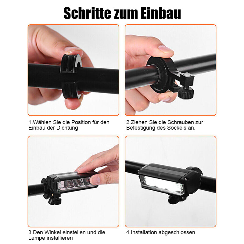 CycleRay | Blendfreies 180° Frontlicht für Fahrräder