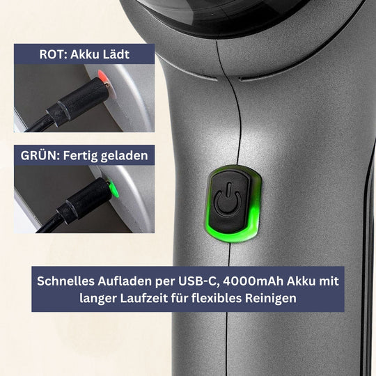 CleanVac | Leistungsstarker Kabelloser Handstaubsauger