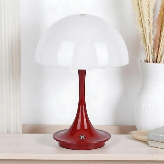 NordicLume | Pilzlampe LED Tischlampe mit Akku & kabellosem Design für Zuhause