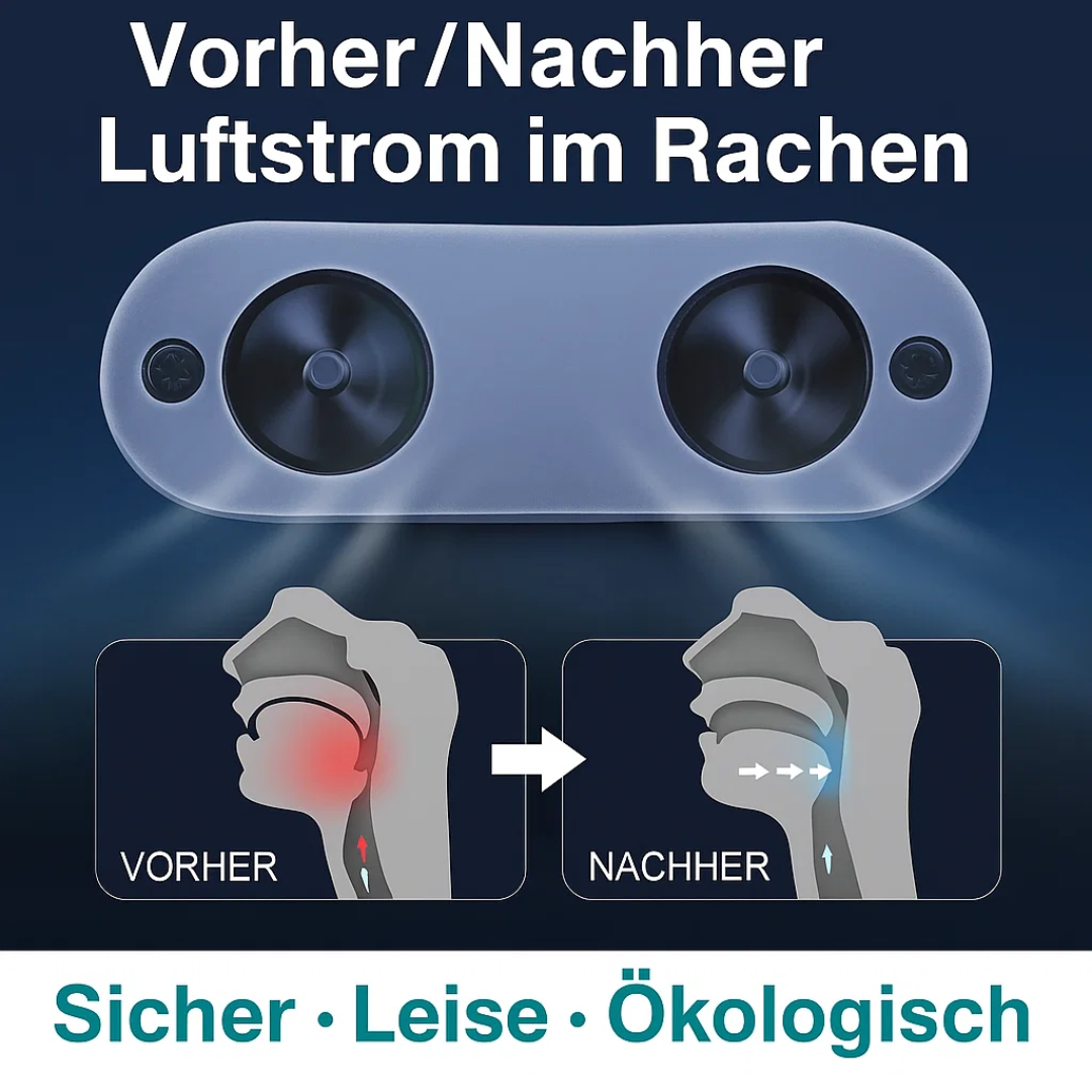 SnoreFree | Micro-CPAP Schlafapnoe-Gerät für Reisen & Anti-Schnarchen
