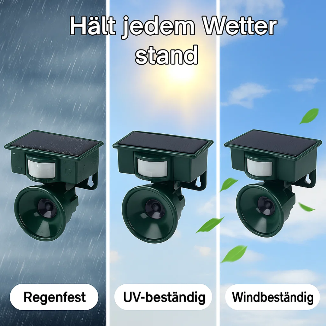 TerraGuard | Wetterfester Vogelvertreiber mit PIR & Solarenergie
