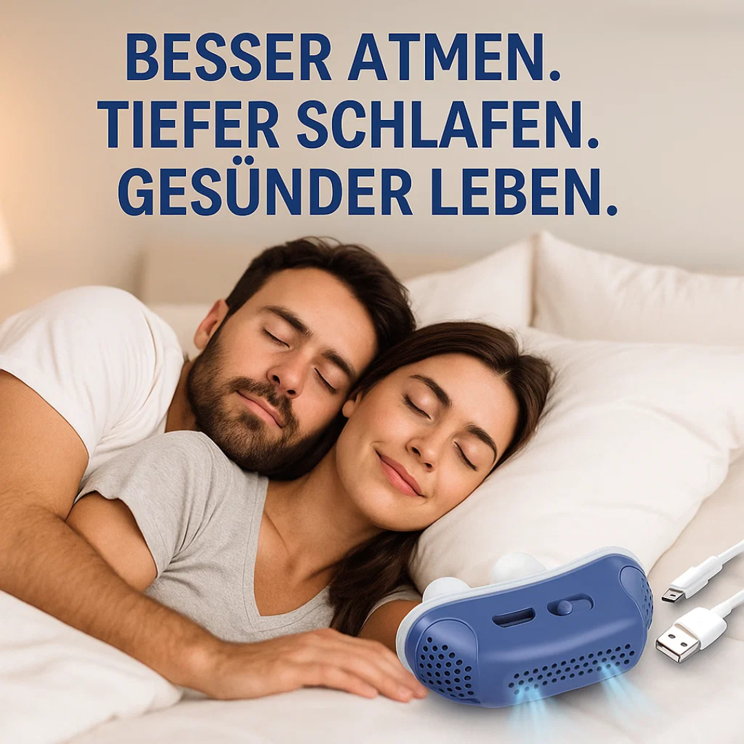 SnoreFree | Micro-CPAP Schlafapnoe-Gerät für Reisen & Anti-Schnarchen
