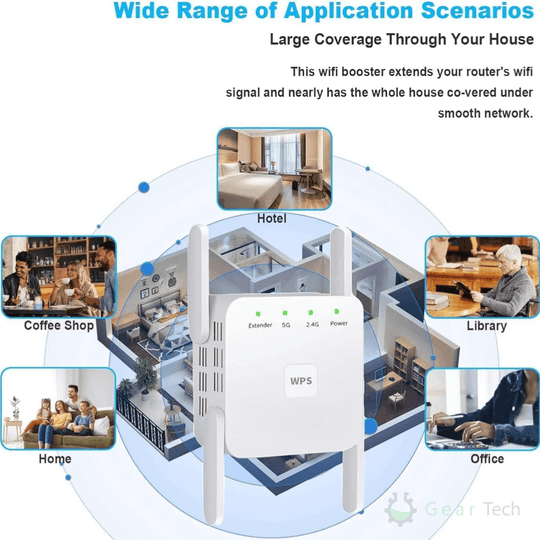 SignalMax | WiFi-Booster – Signalverstärker für Abdeckung im ganzen Haus
