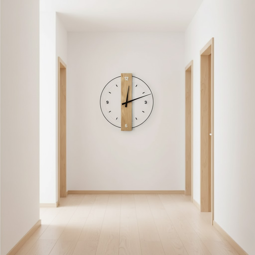 SilentOak | Stille Wanduhr aus Holz