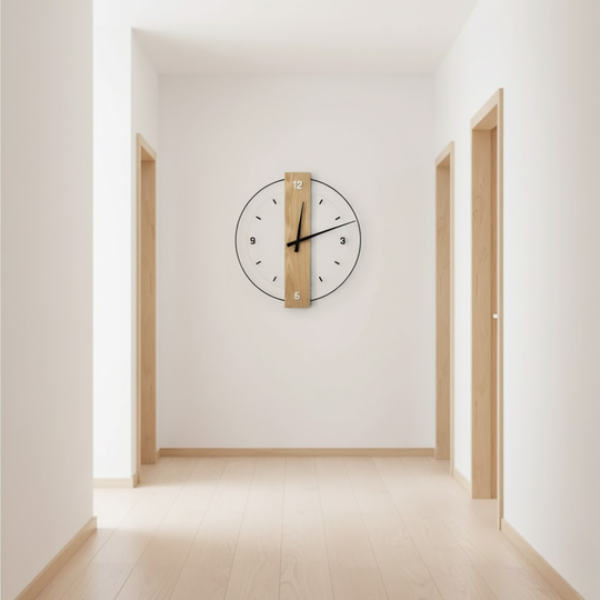 SilentOak | Stille Wanduhr aus Holz