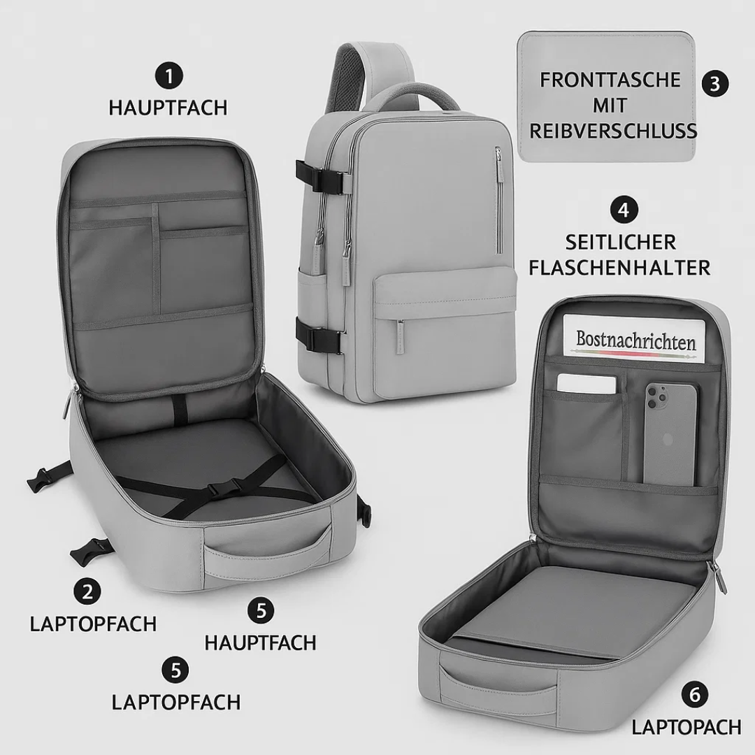 TrekShell | Wasserdichter Reiserucksack für Damen