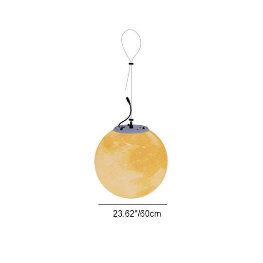HelioMoon | Runde nordische Lampe mit Solarbetrieb