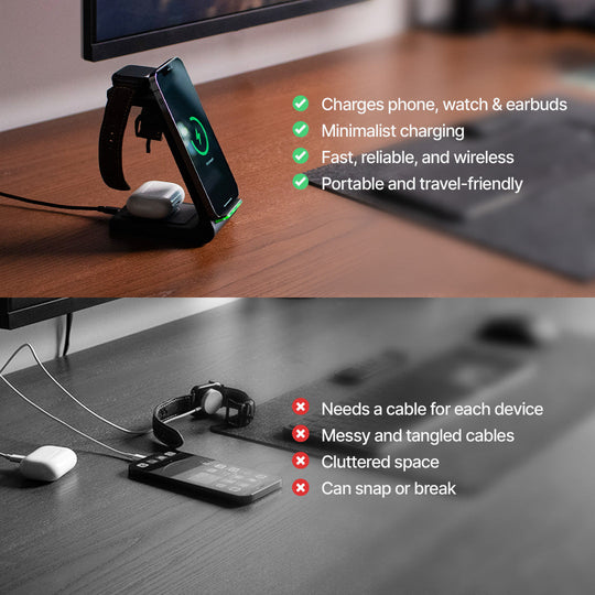 PowerDock | Ladestation – All-in-One Schnelllösung für Apple & Samsung