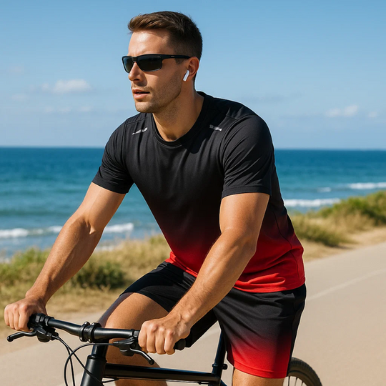 Elvin | Zweiteiliges Sportbekleidungsset für Herren mit Farbverlauf und optimaler Bewegungsfreiheit