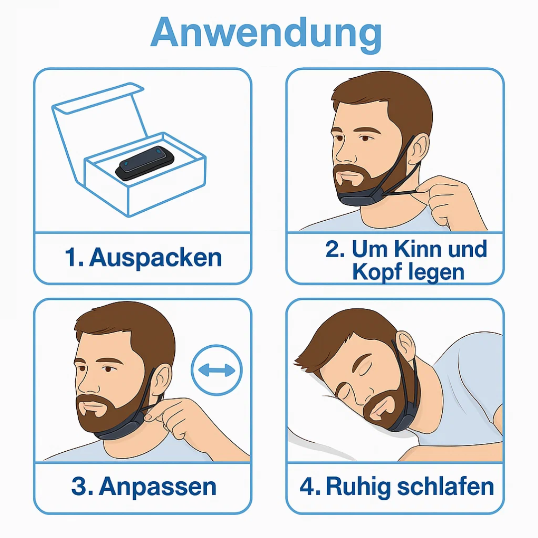 Hypnos | Effektive Anti-Schnarch-Stopp Vorrichtung Kinnband