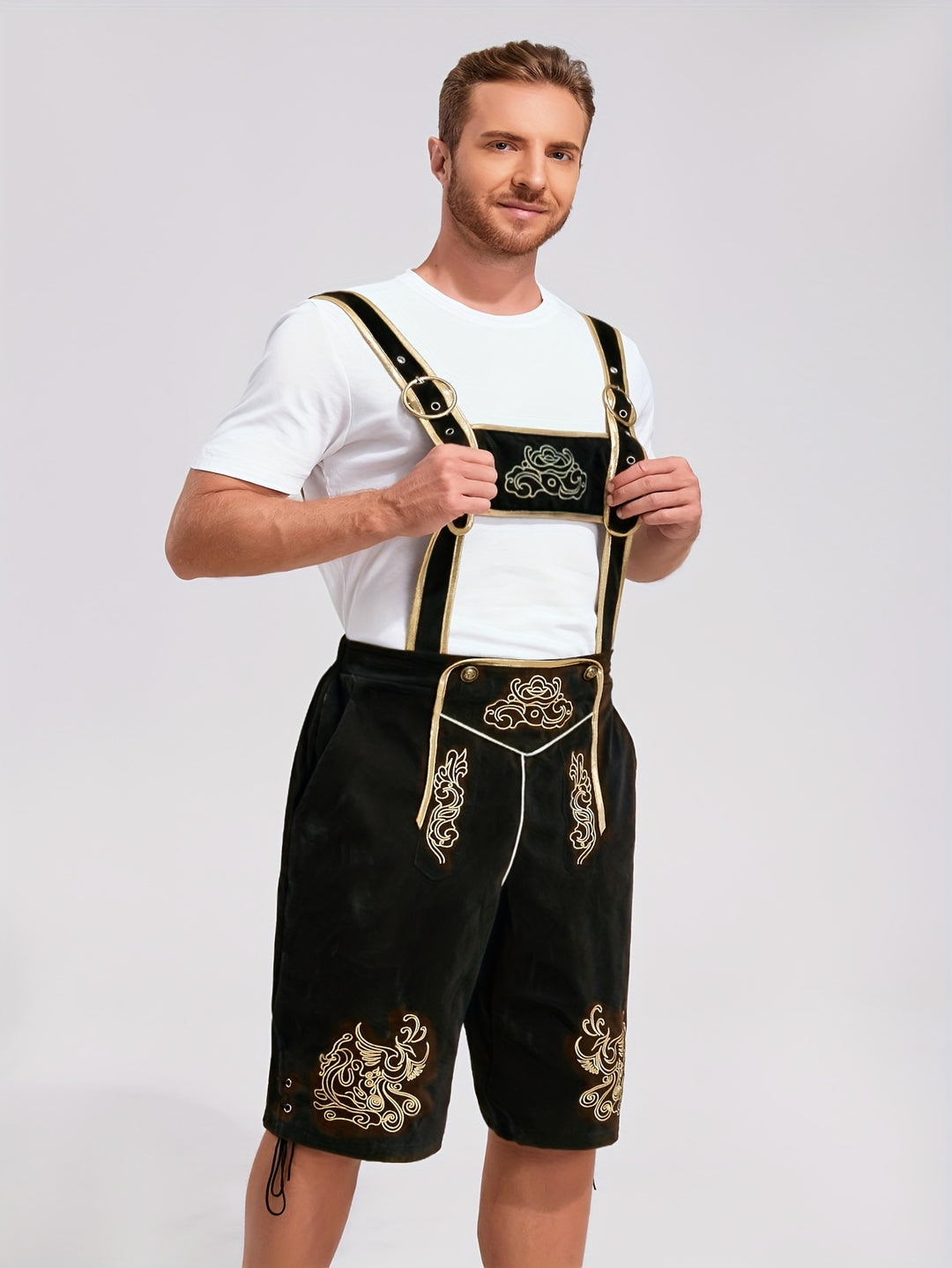 Hirschwald | Herren-Trachtenhose – Bestickte Kniebundhose