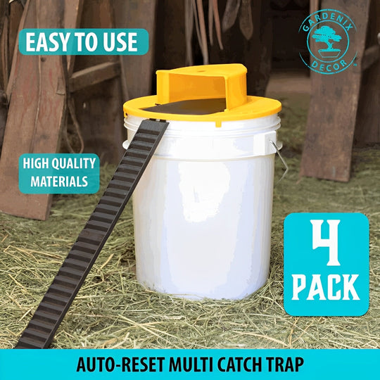 TrapMaster | 4er Pack Eimerdeckel Mäusefalle