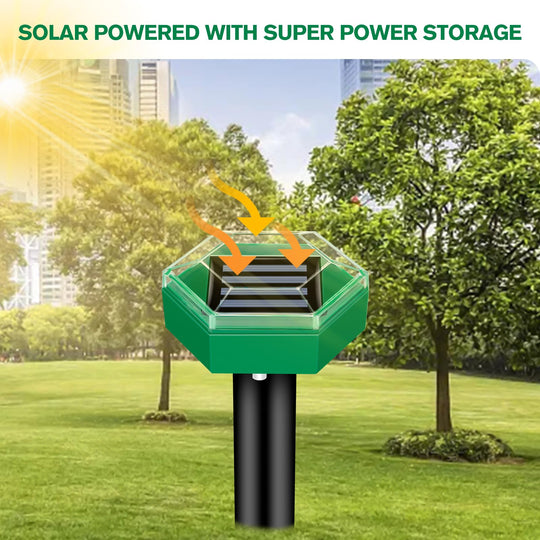 VibeFence | Solar-Maulwurfabwehr mit 465 m² Wirkfläche