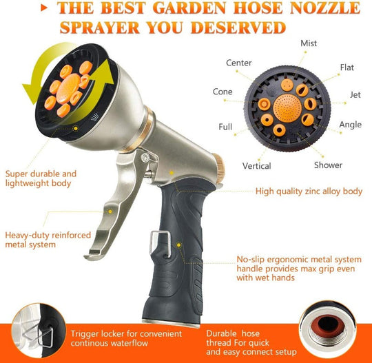 GreenFlex | Flexibler Gartenschlauch mit Aufbewahrungstasche