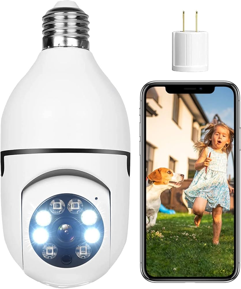 SecureLight | Intelligente 360°-Überwachungskamera im Glühbirnenformat