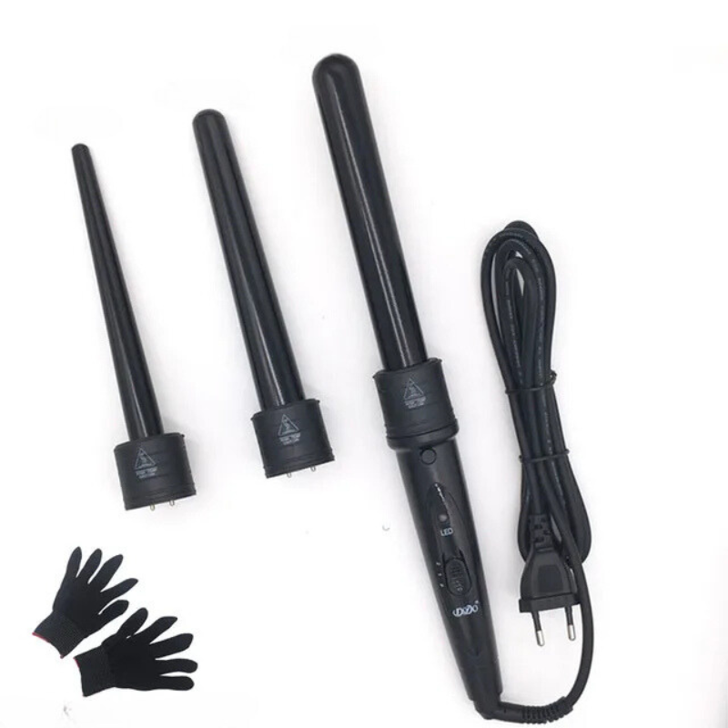 FlexiCurl | 3-teiliger Keramik-Haarlockenstab-Set