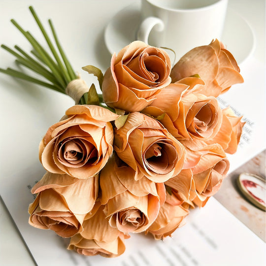 FloraJoy | Fake Rosenstrauß – Ästhetische Raumdeko & Hochzeit
