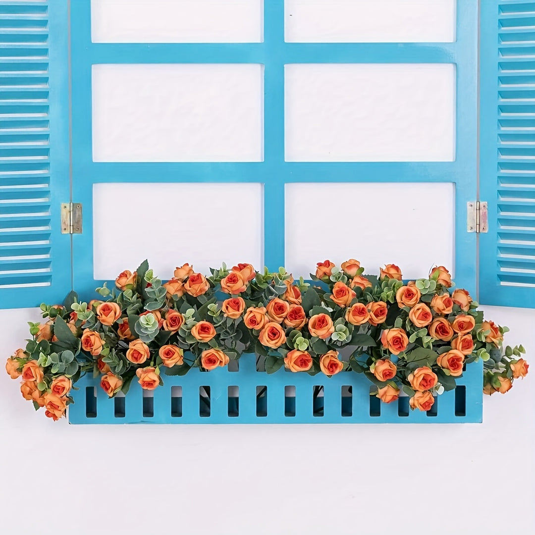 RoseCharm | Künstlicher Rosenstrauß – Vintage-Look, 10 Köpfe