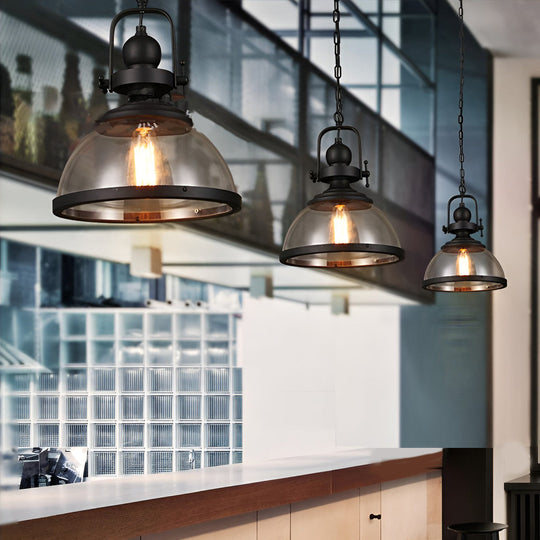 DomeLuxe | Antike Glas Eisen Retro Industrie Kronleuchter Hängende Deckenleuchten
