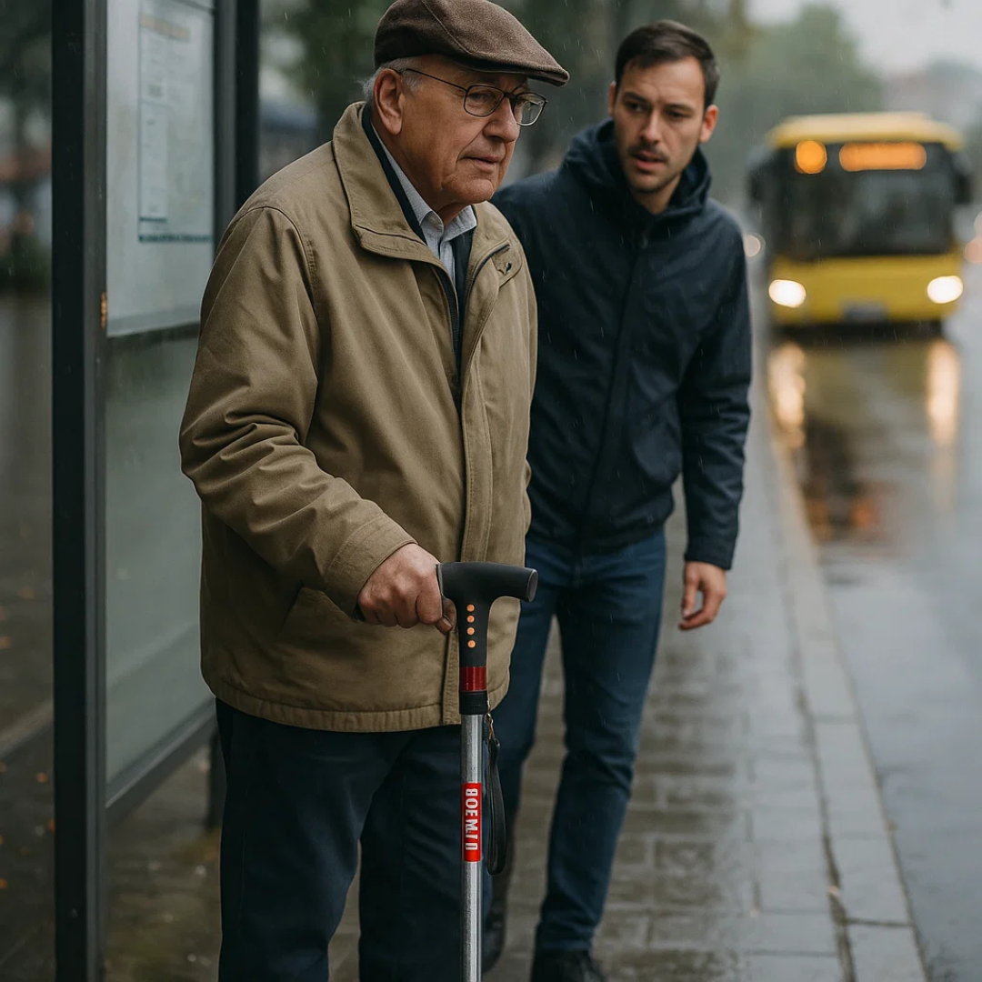 HelpStep | Intelligenter Spazierstock für ältere Menschen mit LED-Licht