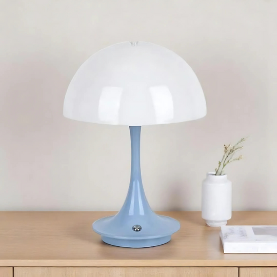 NordicLume | Pilzlampe LED Tischlampe mit Akku & kabellosem Design für Zuhause