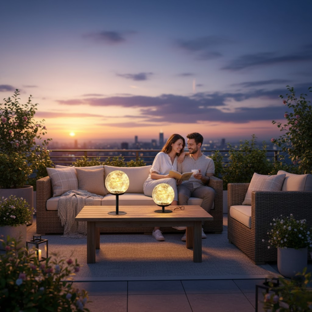 LuminaraBeam | Luxuriöse & moderne runde Gartenlampe