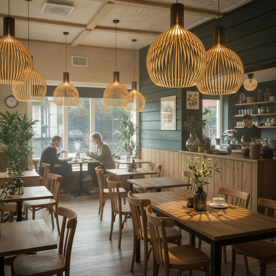 LignaLuxe | Handgefertigte Holz-Pendelleuchte