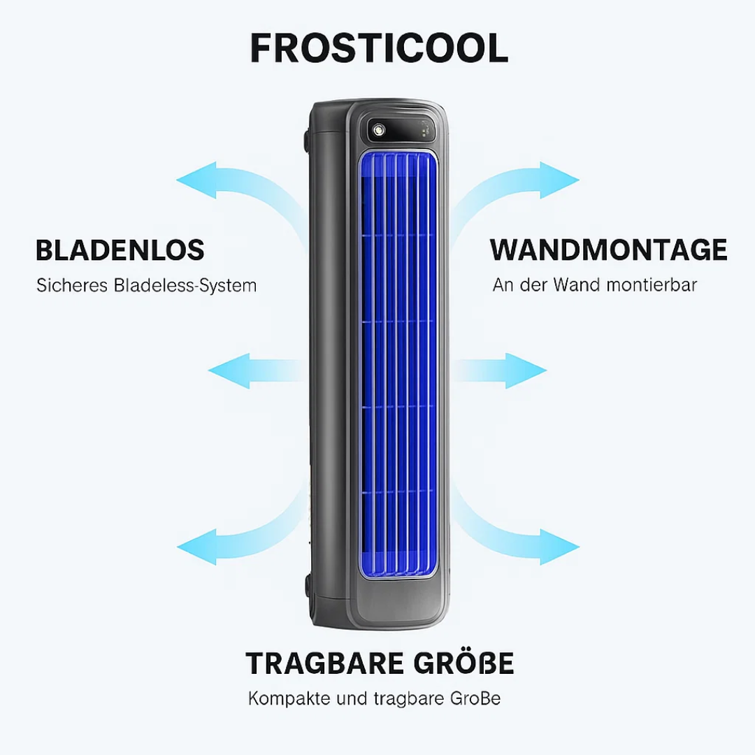 FrostiCool | Wandmontierbarer Raumkühler mit Akku