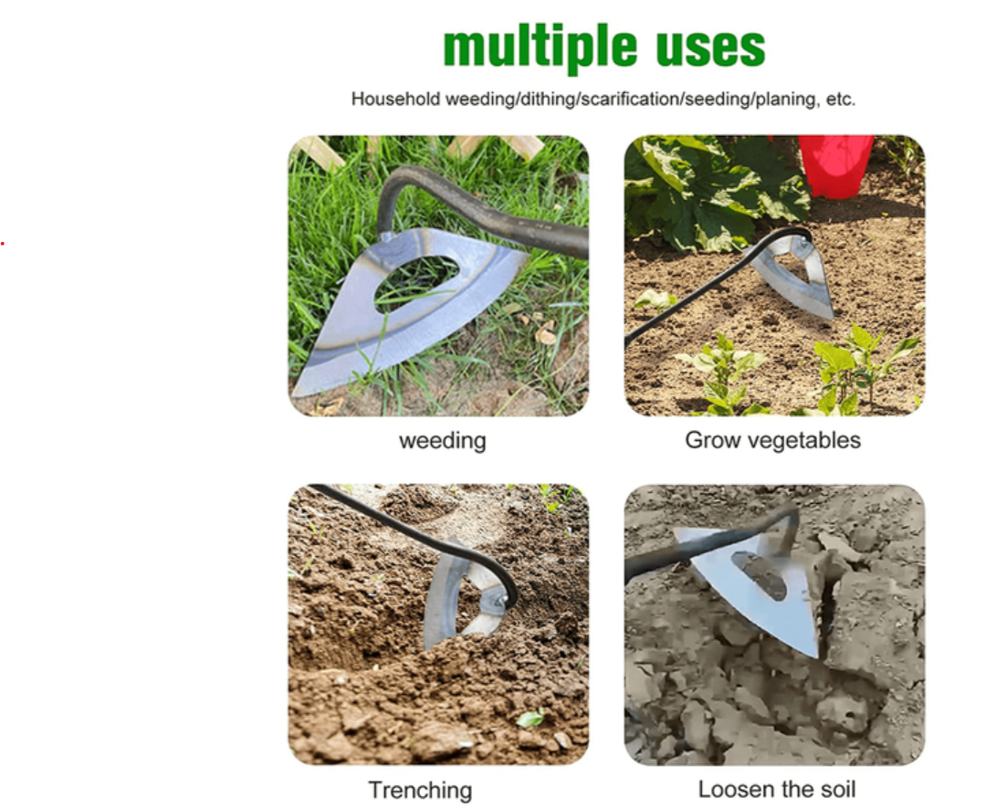 WeedBlade | Robuste Hohlgabel aus Stahl für müheloses Unkrautjäten