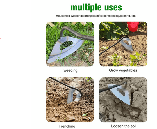 WeedBlade | Robuste Hohlgabel aus Stahl für müheloses Unkrautjäten