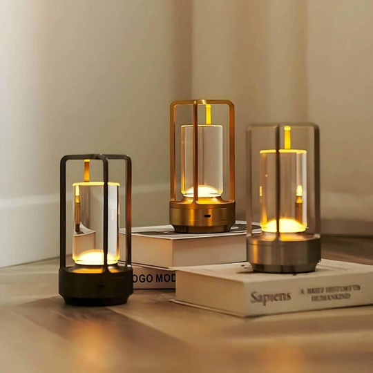 GleamHaven | Elegante Tragbare Tischlampe