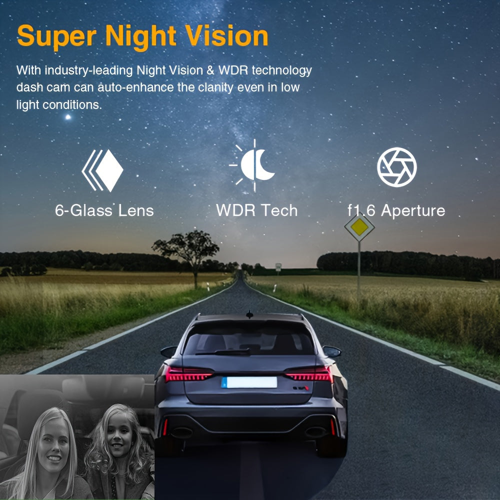 RoadSecure | 1080P Auto-Dashcam – Dual-Linsen-Schutz