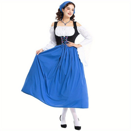 Burgzauber | Mittelalterliches Damenkleid – Traditioneller Bauernhausstil