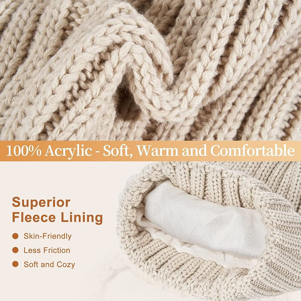 KnitStyle | Winter-Set – Mütze, langer Schal & Touchscreen-Handschuhe