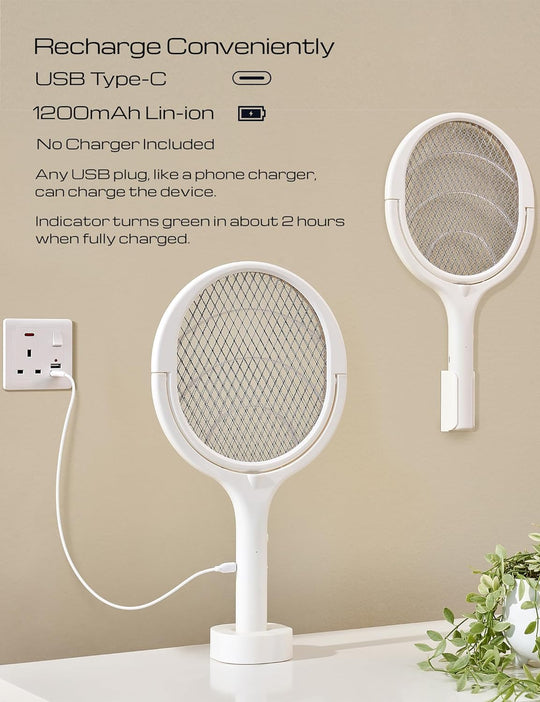 FlyRacket | Wiederaufladbare elektrische Fliegenklatsche