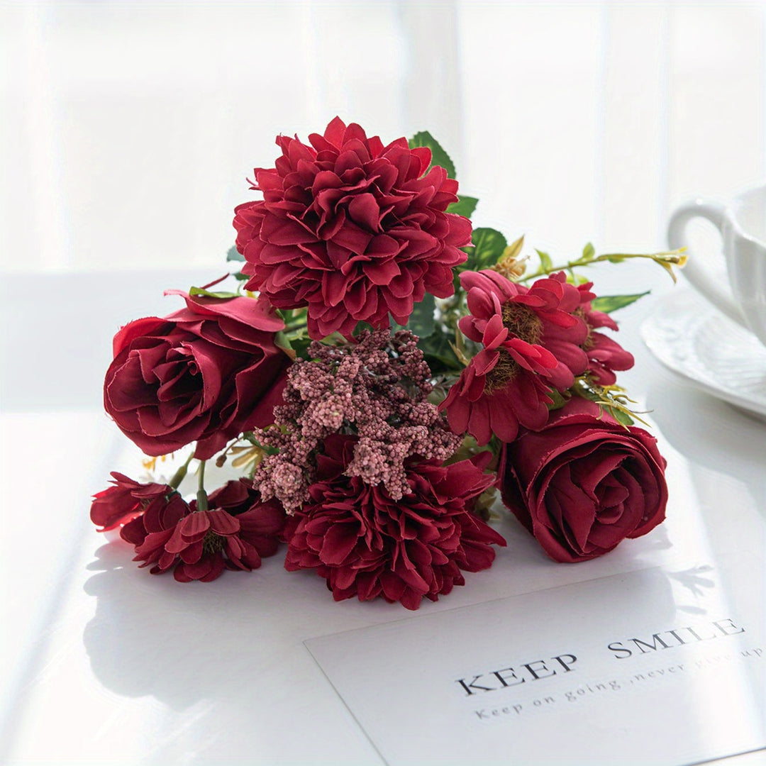 PetalArt | Kunstrosenstrauß – Vintage-Look & vielseitig