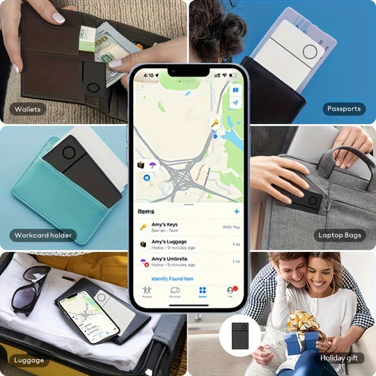 SafeTrace | Karten-Tracker – Ultra-Slim & Wiederaufladbar