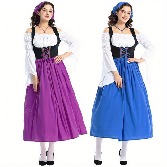 Burgzauber | Mittelalterliches Damenkleid – Traditioneller Bauernhausstil