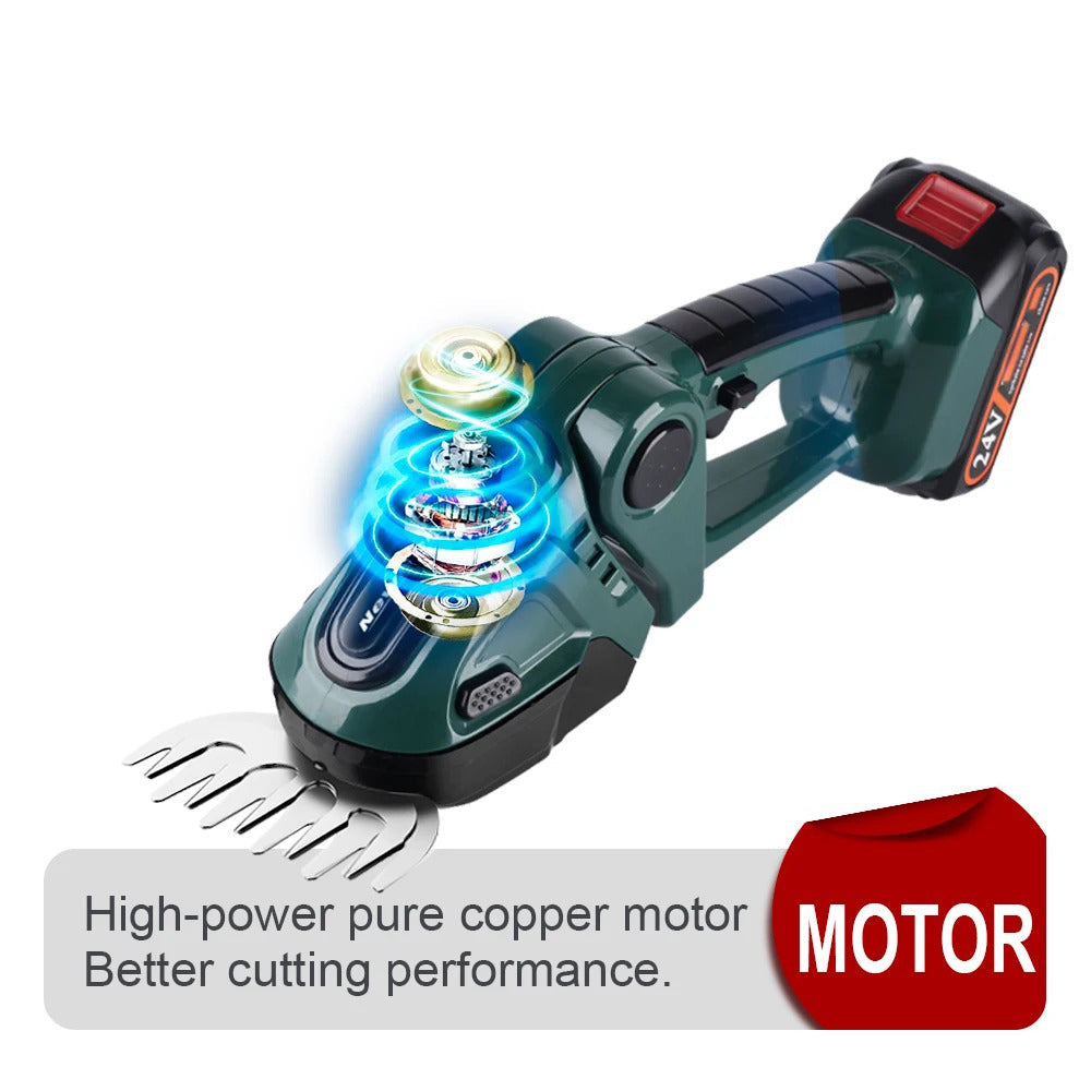 TrimFlex | Kabelloser 2-in-1 Heckenschneider & Rasentrimmer