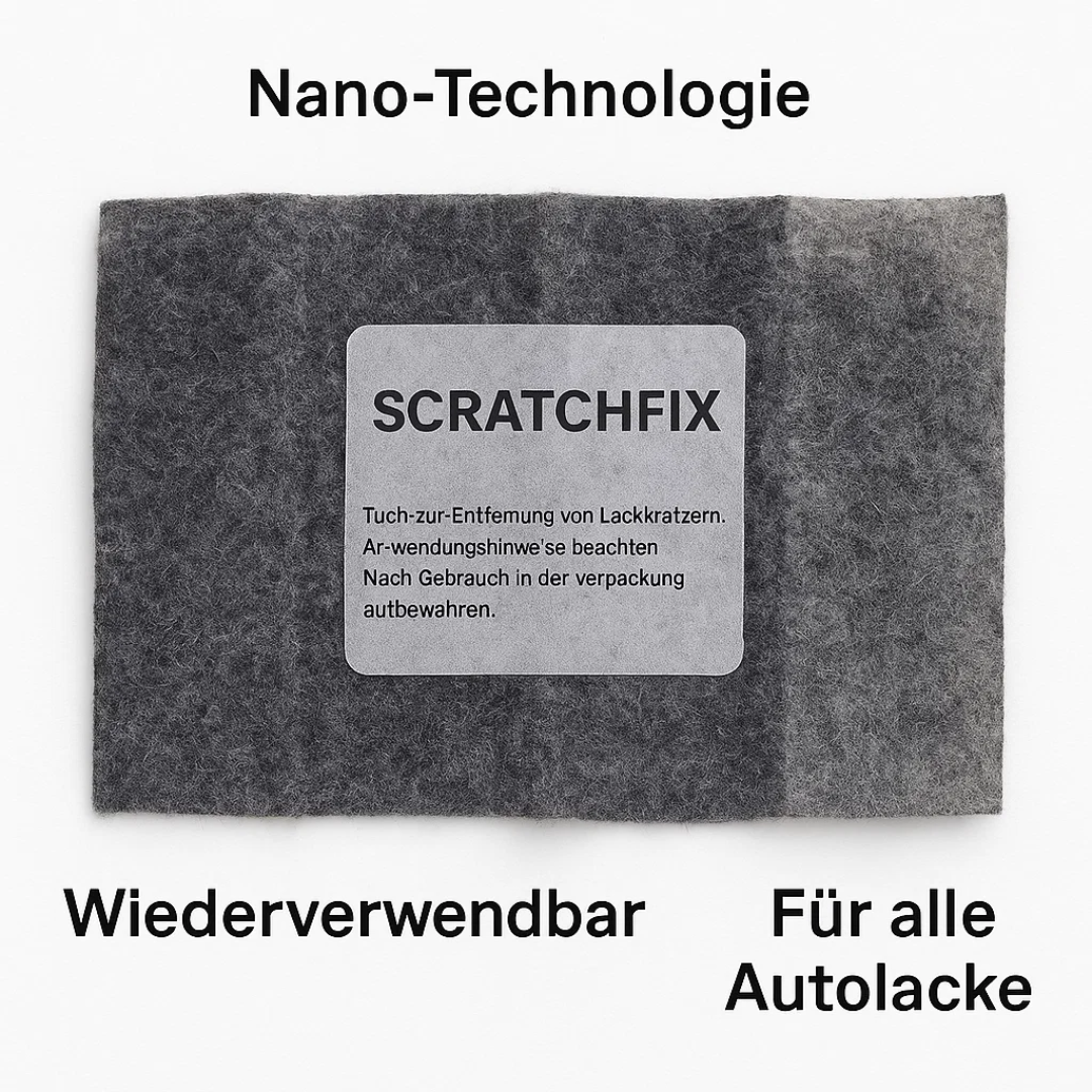 ScratchFix | Nano-Reparaturtuch für Autokratzer – 2 Stück