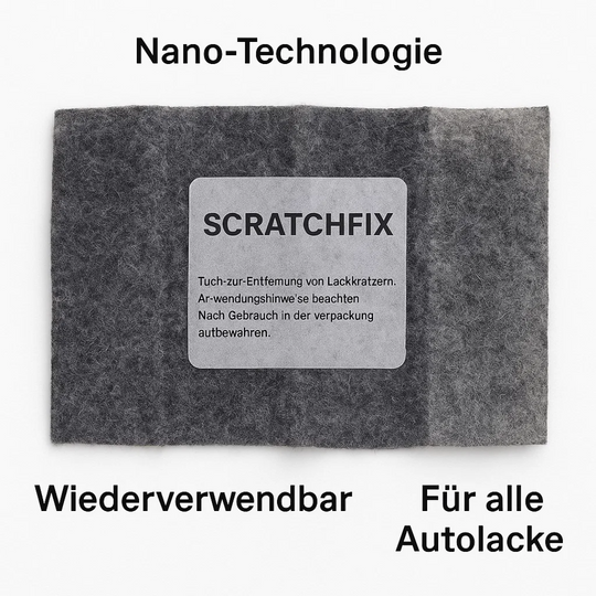ScratchFix | Nano-Reparaturtuch für Autokratzer – 2 Stück