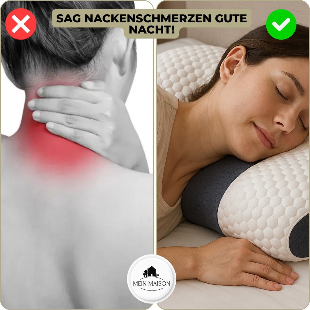 SpineEase | Memory Nackenkissen – Ergonomisch & Atmungsaktiv