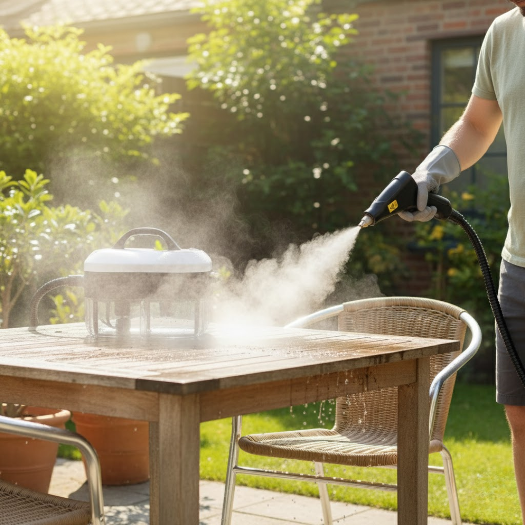 SteamMax | 2500W Hochdruck-Dampfreiniger mit Handschuhen