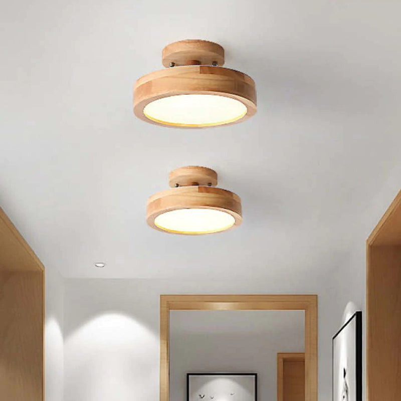 TimberRay | Deckenleuchte – Moderne LED-Technik mit Holzfinish
