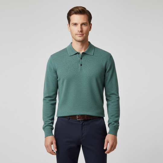Valerio | Kaschmir Poloshirt – Eleganz in Reinform