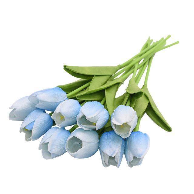 DecoTulip | 10-teilige künstliche Tulpen Blumen