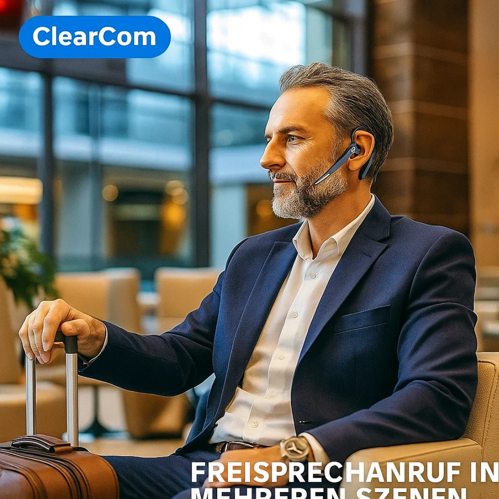 ClearCom | Kabelloses Trucker-Bluetooth-5.1-Ohrhörer-Headset