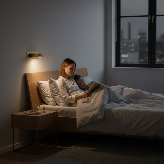 GlowPoint | Moderne Nachttischlampe – LED-Licht mit Schalter