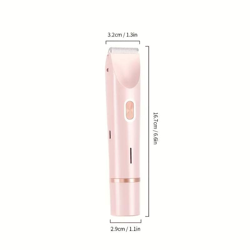 SilkTrim | Rasierer für Frauen - Doppelkopf-Präzision und USB-Aufladung